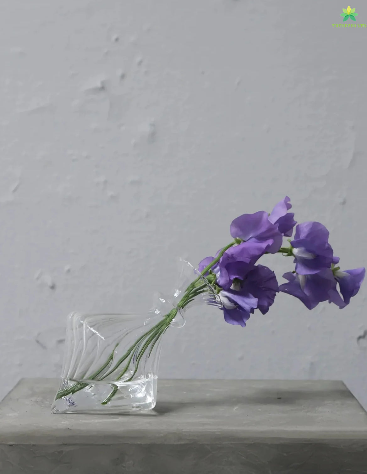 Slanted Glass Vase