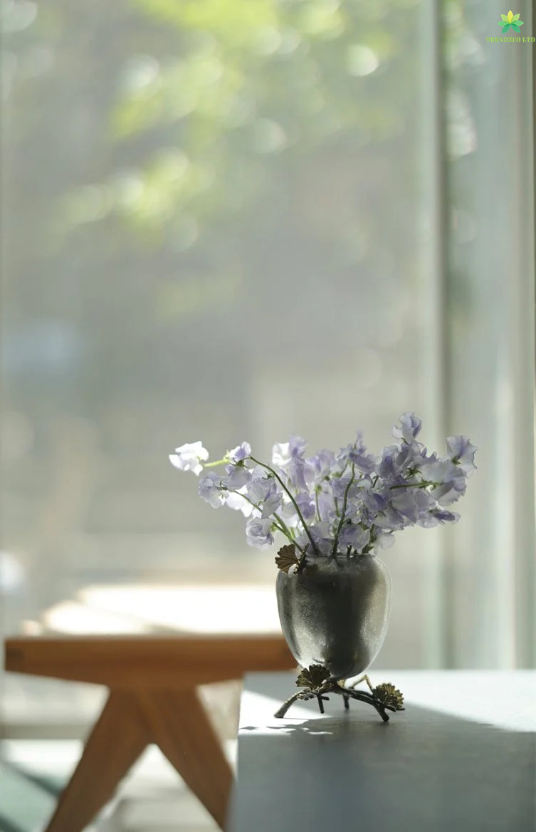 Butterfly Ginkgo Vase