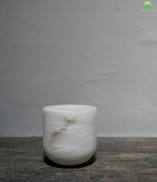 Alabaster jars (set of two)